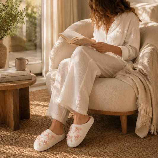 Chaussons-Femmes-Lolita-Cocooning-interieur-moelleux-noeuds