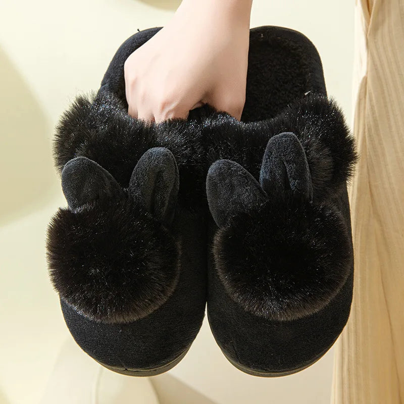 Chaussons Femmes Hiver - Peluche douce -intérieur en coton - Poméa