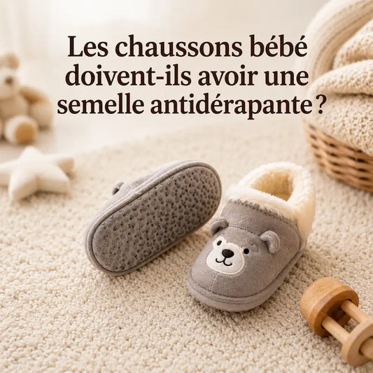 Les chaussons bébé doivent-ils avoir une semelle antidérapante ?