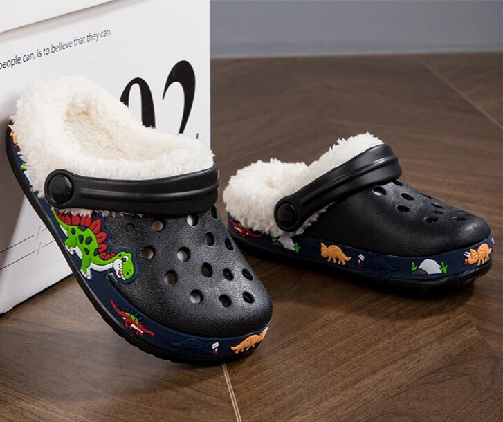 Chaussons Enfants Hiver - Semelle antidérapante - Intérieur rembourré - Snuggy