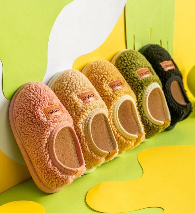 Chausson Enfants unisexe - Peluche douce - intérieur en coton - confort quotidien - Pelmi