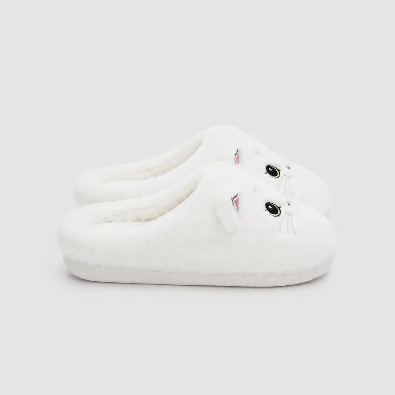 Chausson-Femmes-Purrly-confort-doux-chat-calin