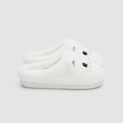 Chausson-Femmes-Purrly-confort-doux-chat-calin