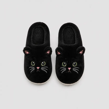 Chausson-Femmes-Purrly-confort-doux-chat-calin