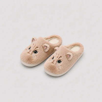 Chausson-Femmes-Purrly-confort-doux-chat-calin