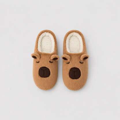 Chausson-femmes-Oursonia-design-ourson-confort-doux-semelleantiderapante