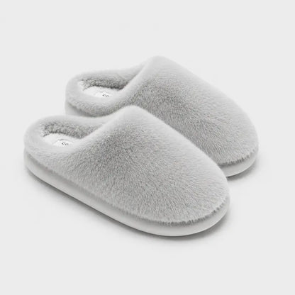 Chaussons-Femmes-effet-peluche
