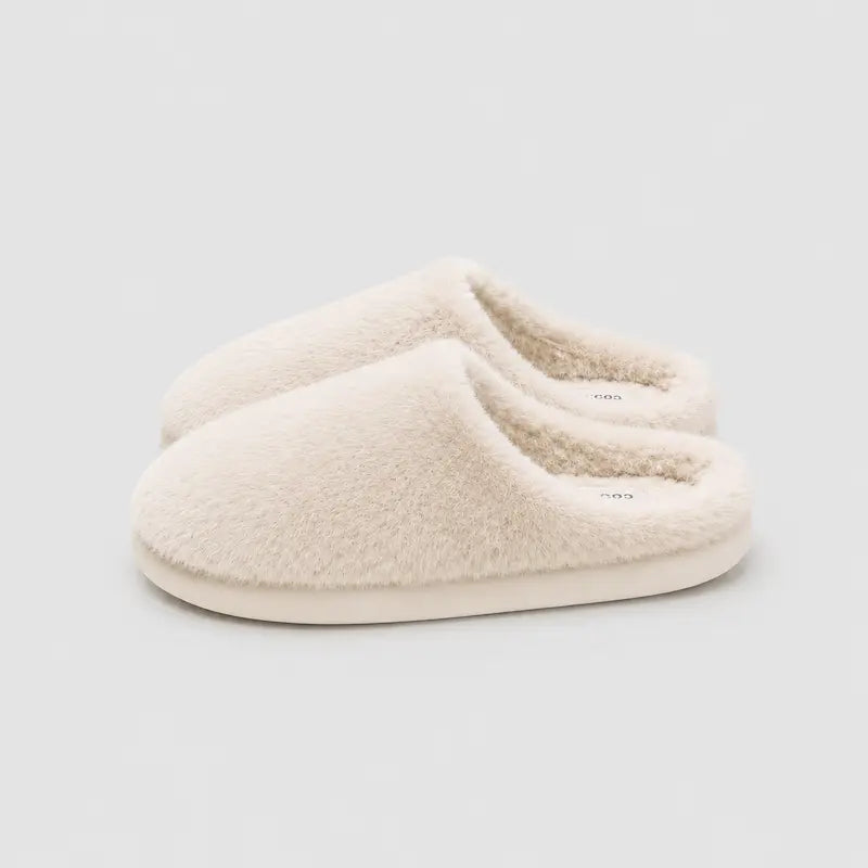 Chaussons-Femmes-effet-peluche