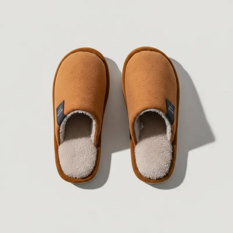 Chaussons-Homme-Faux-daim-semelle-souple-antiderapante
