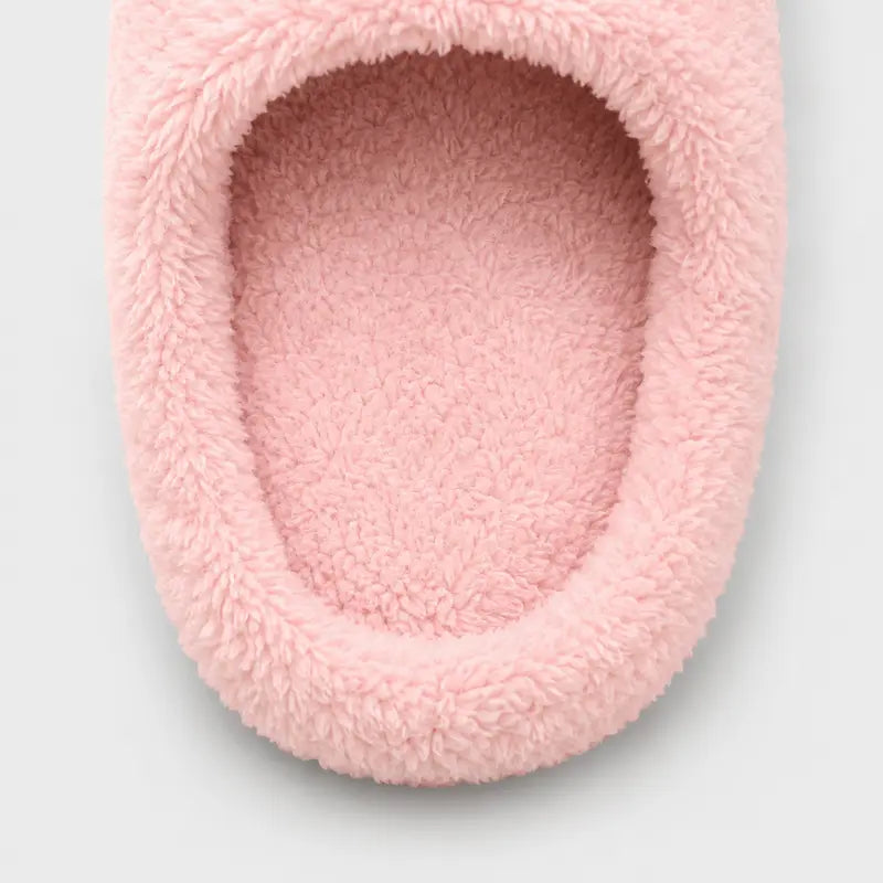 ChaussonsFemmes-legers-et-confortables-Coeur-en-Flanelle-Semelle-plate-Loveya