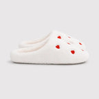 ChaussonsFemmes-legers-et-confortables-Coeur-en-Flanelle-Semelle-plate-Loveya