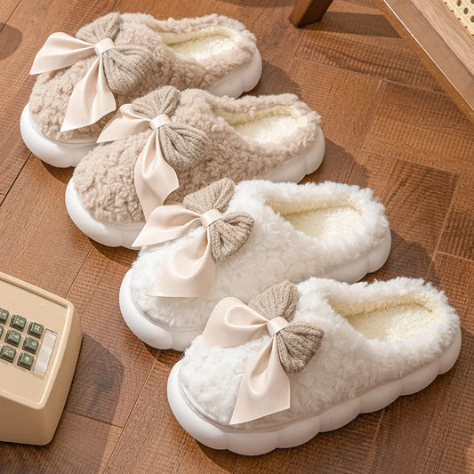 Chaussons Femmes Hiver en Peluche douce - Semelle souple - Noelina