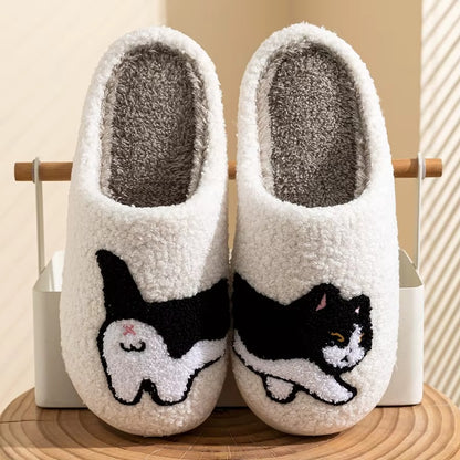 Chausson Femme intérieur motif chat - doux et confortable - Chaton