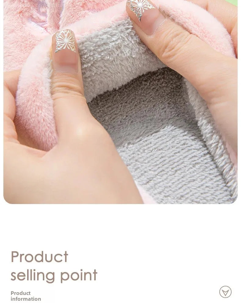 Chaussons Enfants coton chaud - antidérapants - Semelle épaisse - Mimoo