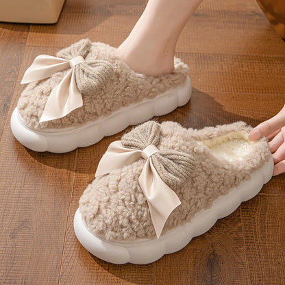 Chaussons Femmes Hiver en Peluche douce - Semelle souple - Noelina