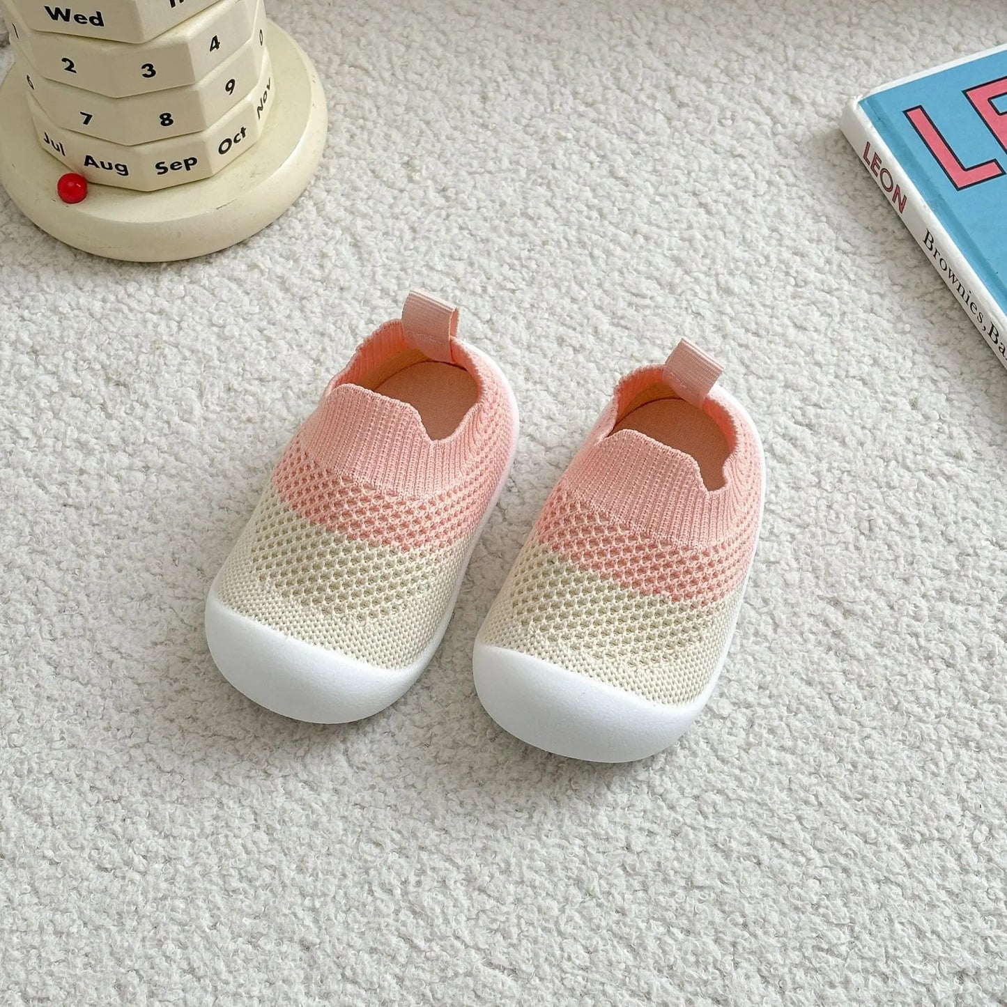 Chaussons bébé unisexe en maille souple - léger et antidérapants - Printemps/été - Brézia