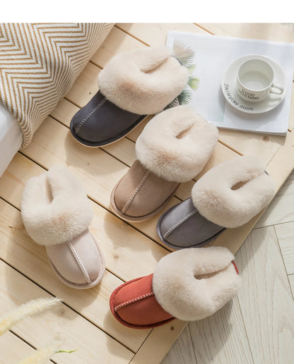 Chaussons pour femme – Coton -Rembourré - semelle épaisse et confort cocooning - Veloria