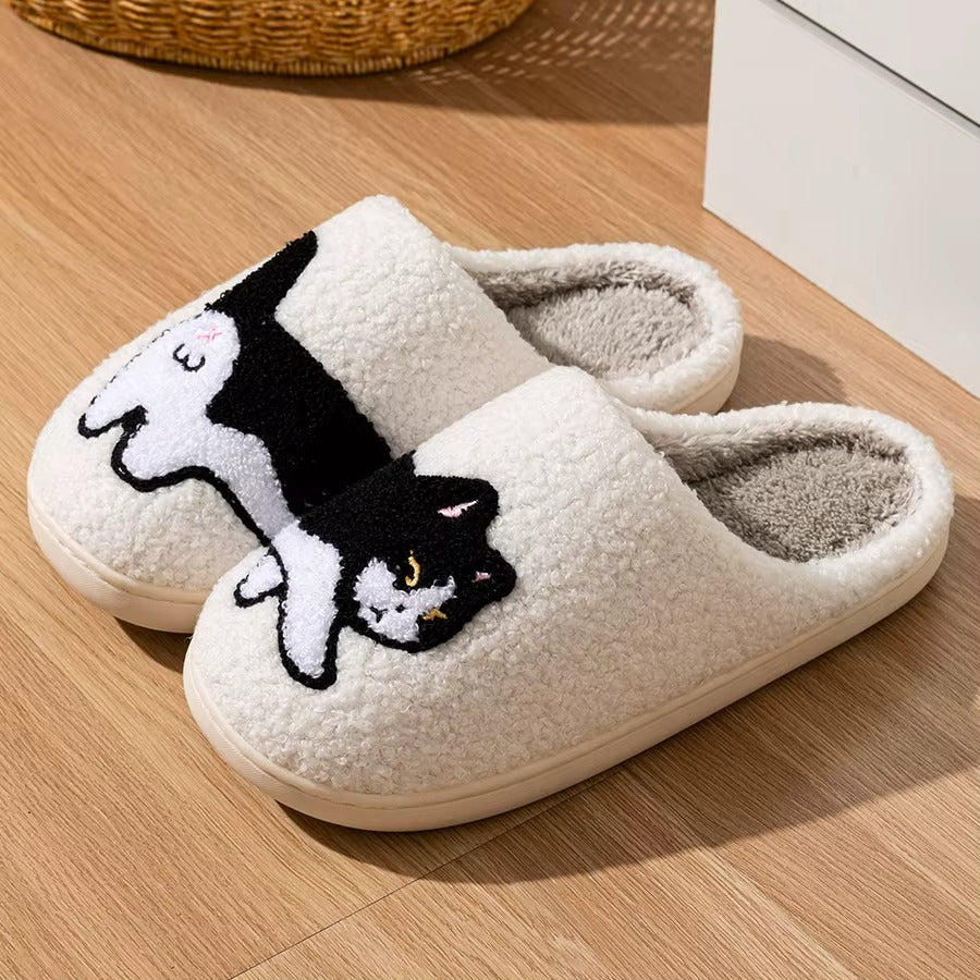 Chausson Femme intérieur motif chat - doux et confortable - Chaton
