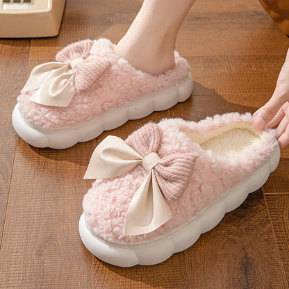 Chaussons Femmes Hiver en Peluche douce - Semelle souple - Noelina