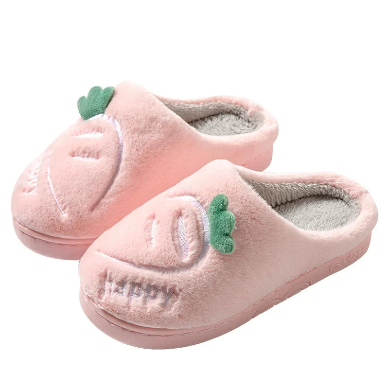 Chaussons Enfants coton chaud - antidérapants - Semelle épaisse - Mimoo