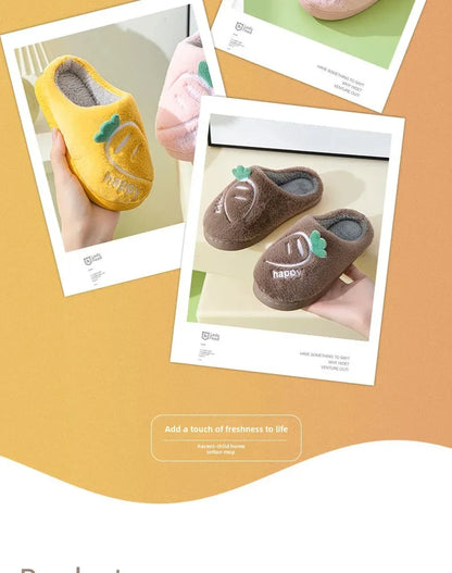 Chaussons Enfants coton chaud - antidérapants - Semelle épaisse - Mimoo