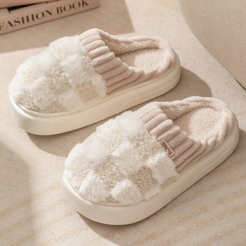 Chaussons Femmes douillets Matière peluche - doublés coton et moelleux - Teddya