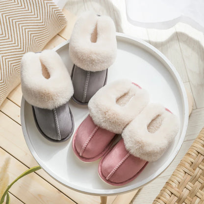 Chaussons pour femme – Coton -Rembourré - semelle épaisse et confort cocooning - Veloria
