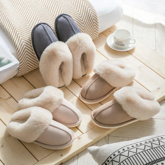 Chaussons pour femme – Coton -Rembourré - semelle épaisse et confort cocooning - Veloria