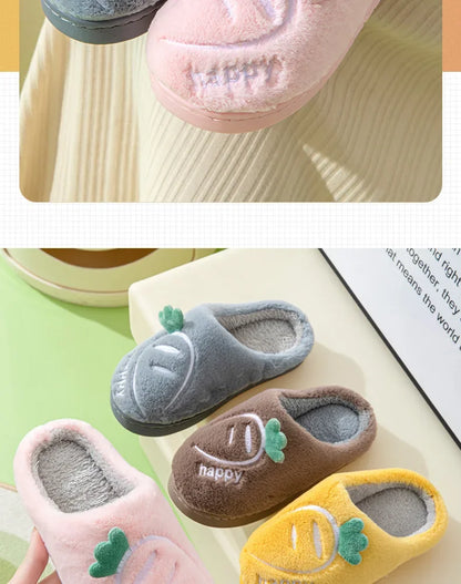 Chaussons Enfants coton chaud - antidérapants - Semelle épaisse - Mimoo