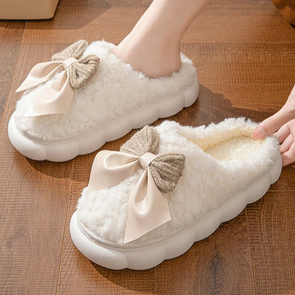 Chaussons Femmes Hiver en Peluche douce - Semelle souple - Noelina