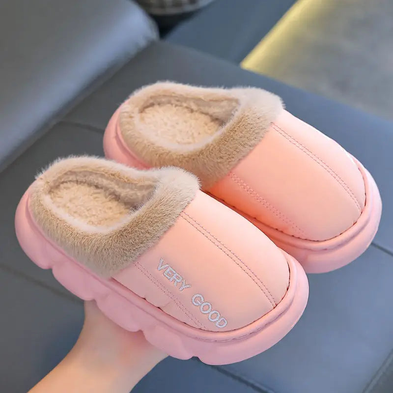 Chaussons Enfants Unisexes - Chaud en peluche - intérieur et semelle épaisse - Plumo