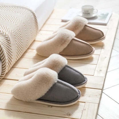 Chaussons pour femme – Coton -Rembourré - semelle épaisse et confort cocooning - Veloria