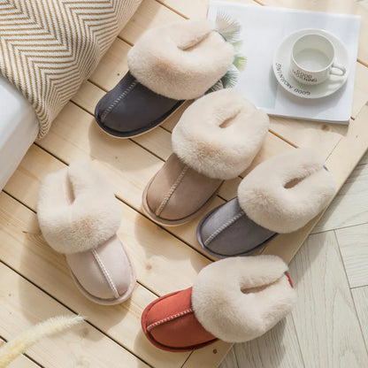 Chaussons pour femme – Coton -Rembourré - semelle épaisse et confort cocooning - Veloria