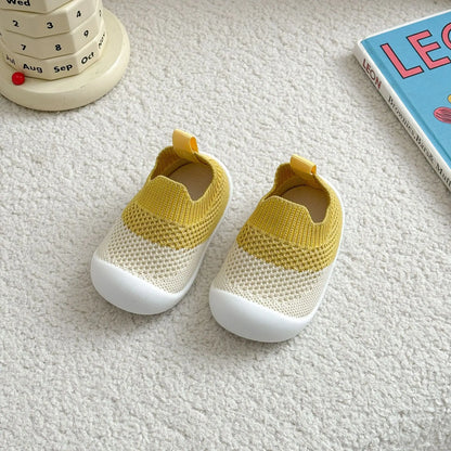 Chaussons bébé unisexe en maille souple - léger et antidérapants - Printemps/été - Brézia