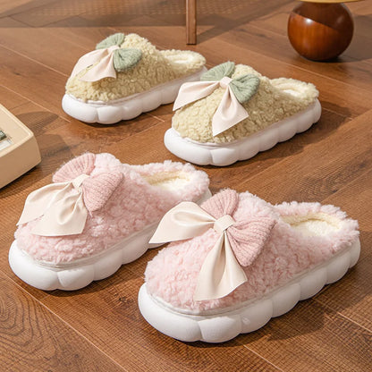 Chaussons Femmes Hiver en Peluche douce - Semelle souple - Noelina
