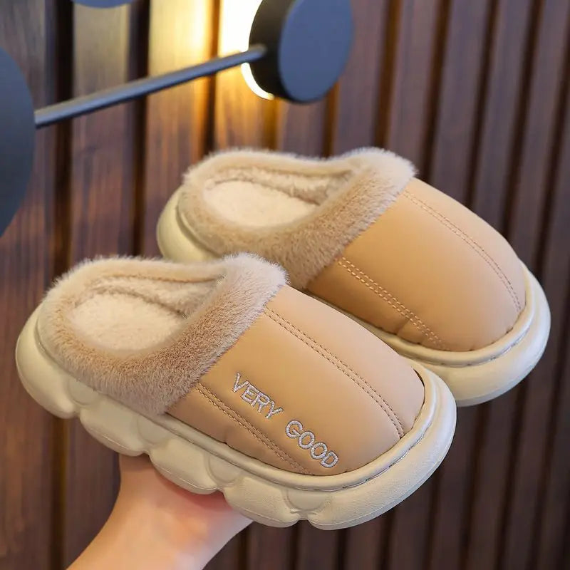 Chaussons Enfants Unisexes - Chaud en peluche - intérieur et semelle épaisse - Plumo