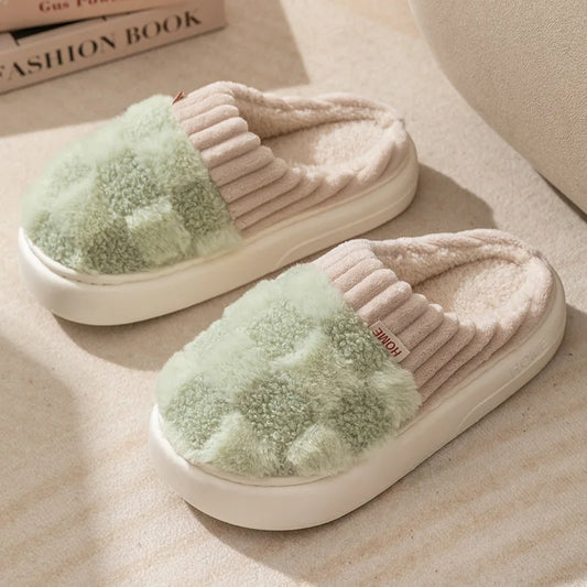 Chaussons Femmes douillets Matière peluche - doublés coton et moelleux - Teddya
