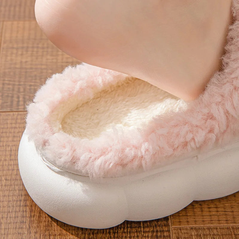 Chaussons Femmes Hiver en Peluche douce - Semelle souple - Noelina