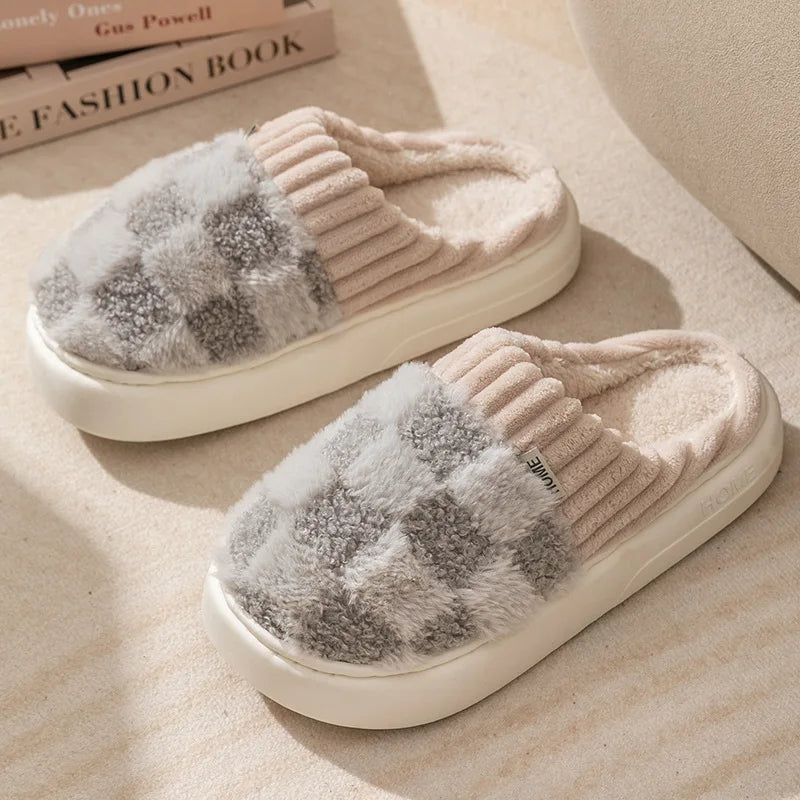 Chaussons Femmes douillets Matière peluche - doublés coton et moelleux - Teddya