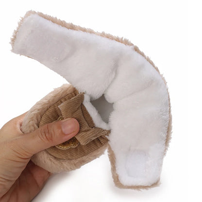 Chaussons mignons pour  bébé unisexe - Semelle souple - chaud et épais - Ourly