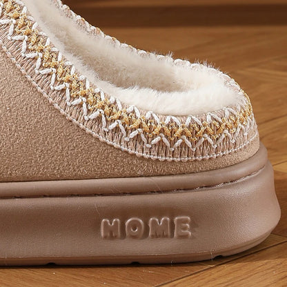 Chaussons Femmes Hiver - Effet Daim semelle antidérapante - Velmys