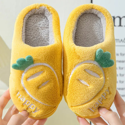 Chaussons Enfants coton chaud - antidérapants - Semelle épaisse - Mimoo