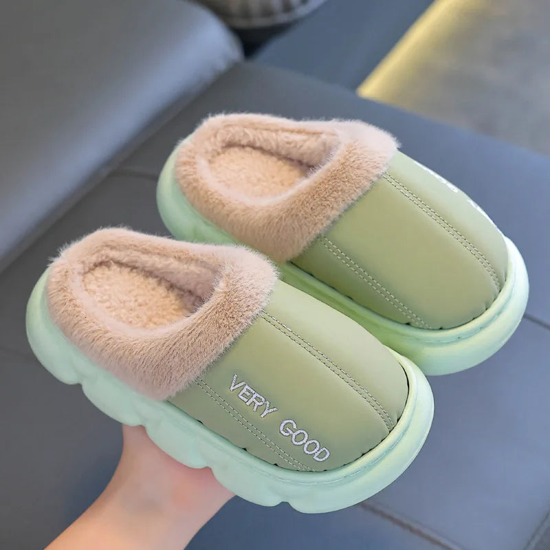 Chaussons Enfants Unisexes - Chaud en peluche - intérieur et semelle épaisse - Plumo