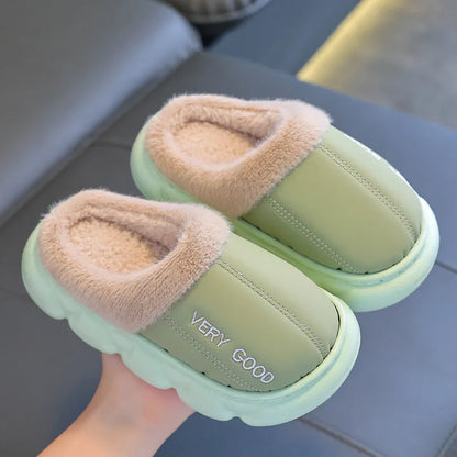 Chaussons Enfants Unisexes - Chaud en peluche - intérieur et semelle épaisse - Plumo