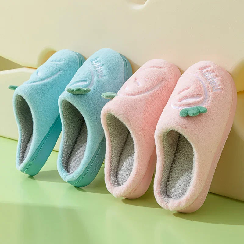 Chaussons Enfants coton chaud - antidérapants - Semelle épaisse - Mimoo