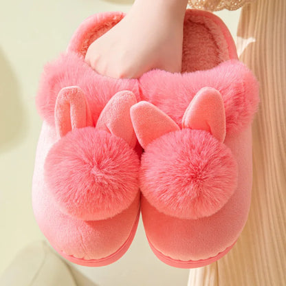 Chaussons Femmes Hiver - Peluche douce -intérieur en coton - Poméa