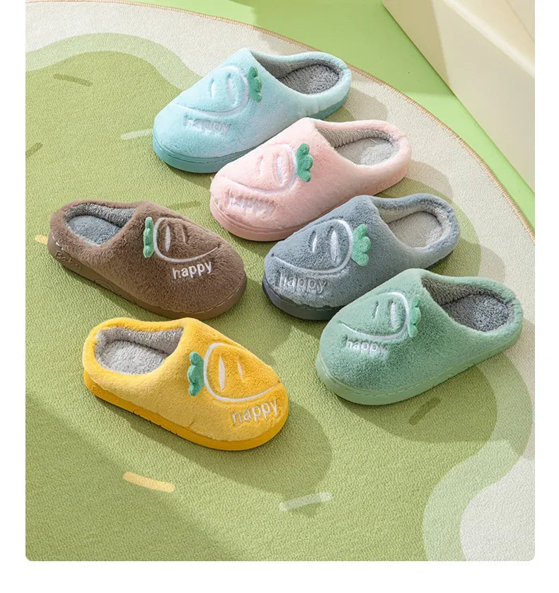 Chaussons Enfants coton chaud - antidérapants - Semelle épaisse - Mimoo