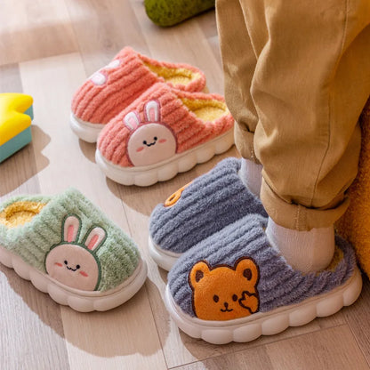 Chaussons enfants doux et coton - légers usage intérieur - Toutes saisons - Calino