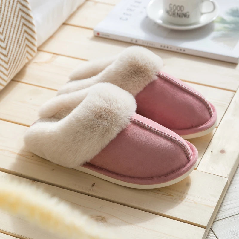 Chaussons pour femme – Coton -Rembourré - semelle épaisse et confort cocooning - Veloria