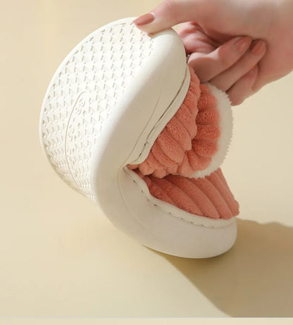 Chaussons unisexe fermés - Rembourrage doux - Chaud en coton -  Sélène